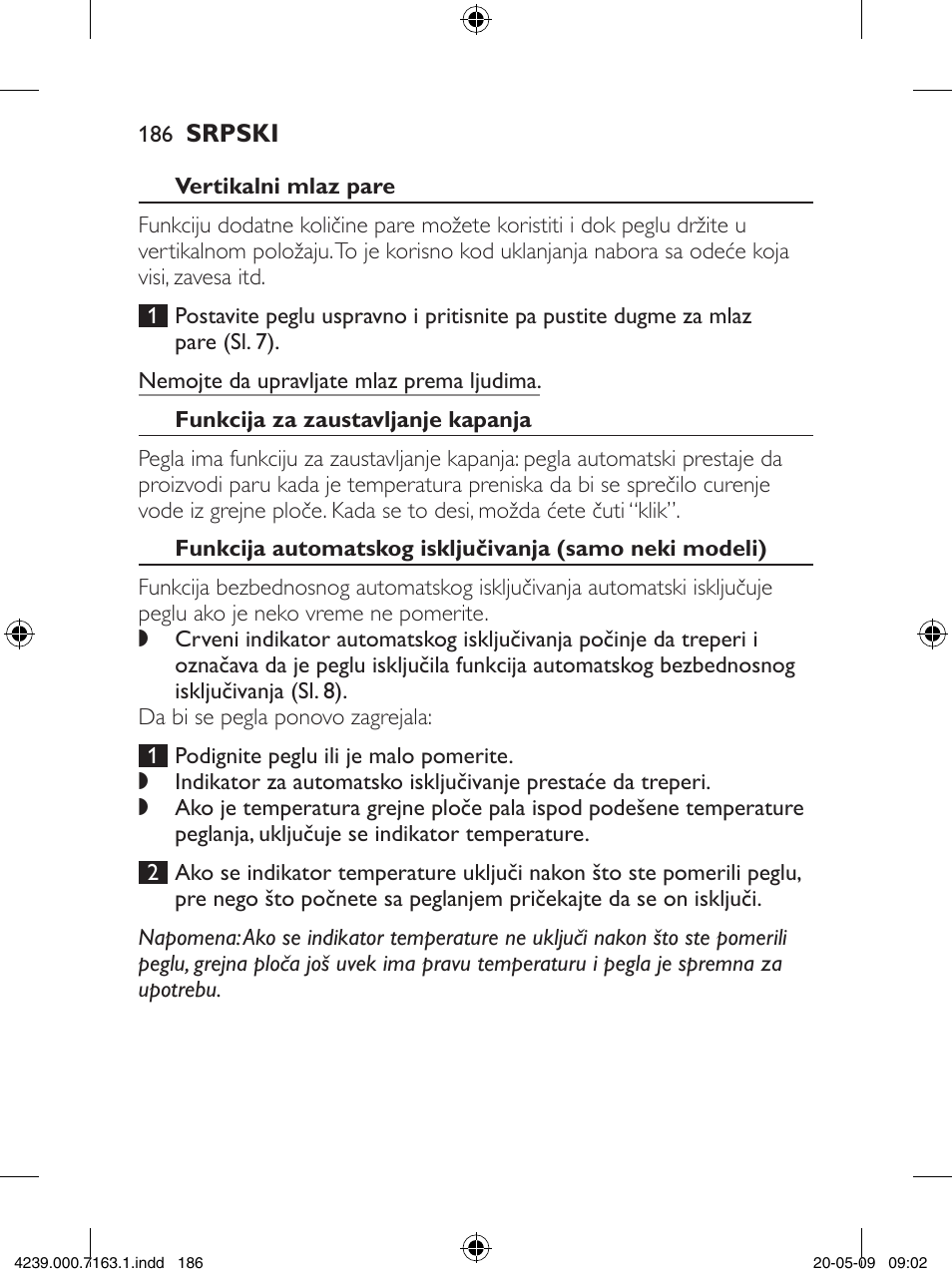 Philips GC2805 User Manual | Page 186 / 208