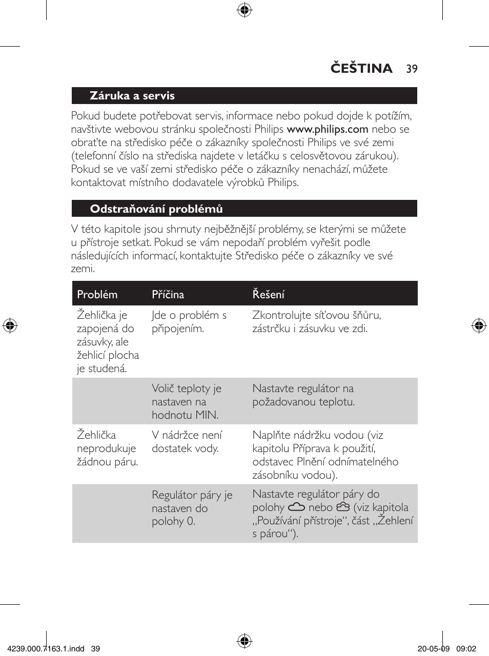 Philips GC2805 User Manual | Page 39 / 208