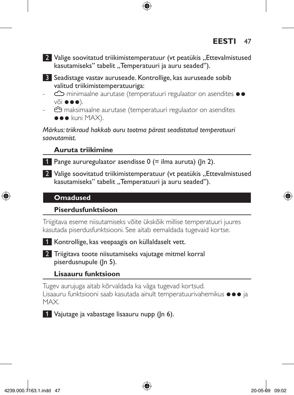 Philips GC2805 User Manual | Page 47 / 208