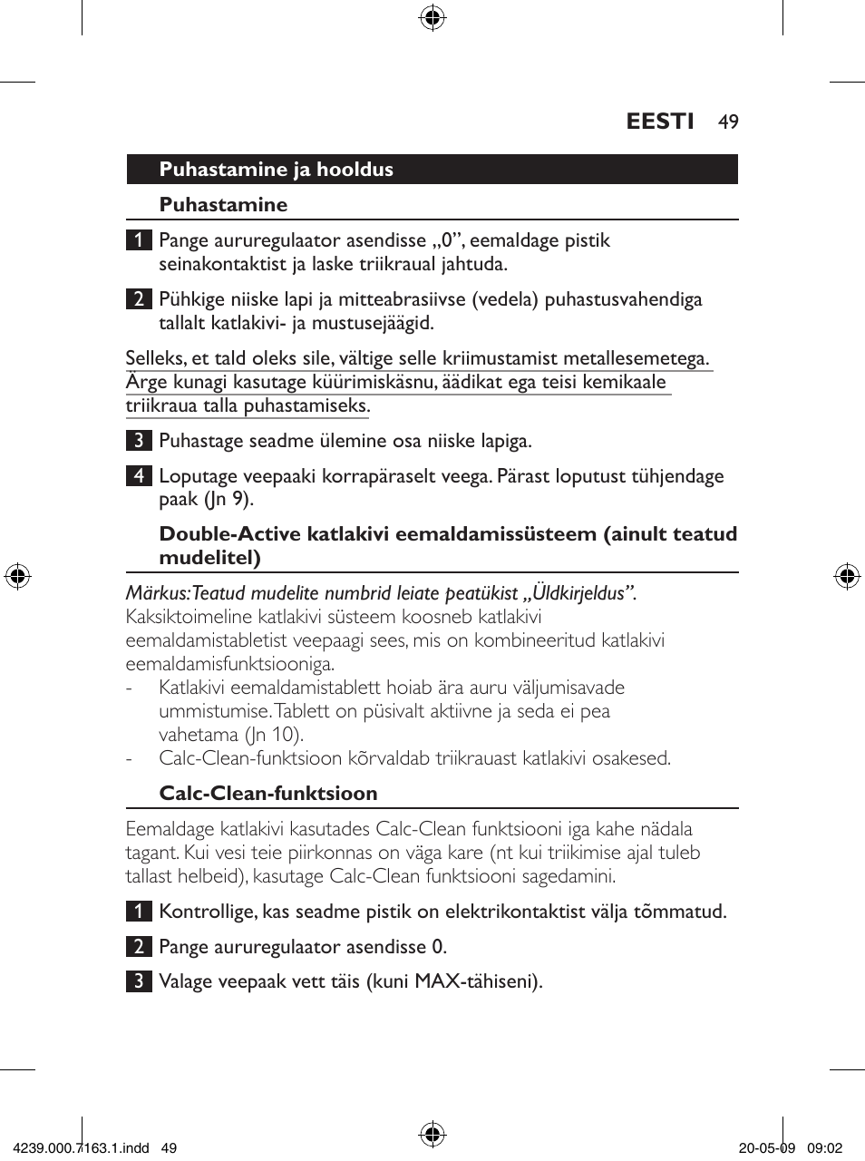 Philips GC2805 User Manual | Page 49 / 208