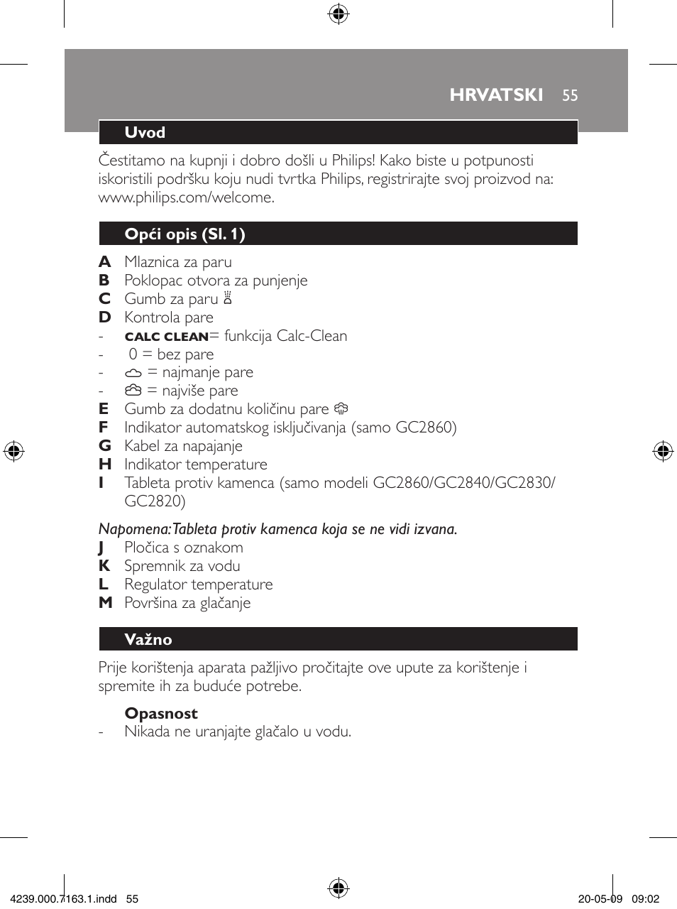 Philips GC2805 User Manual | Page 55 / 208