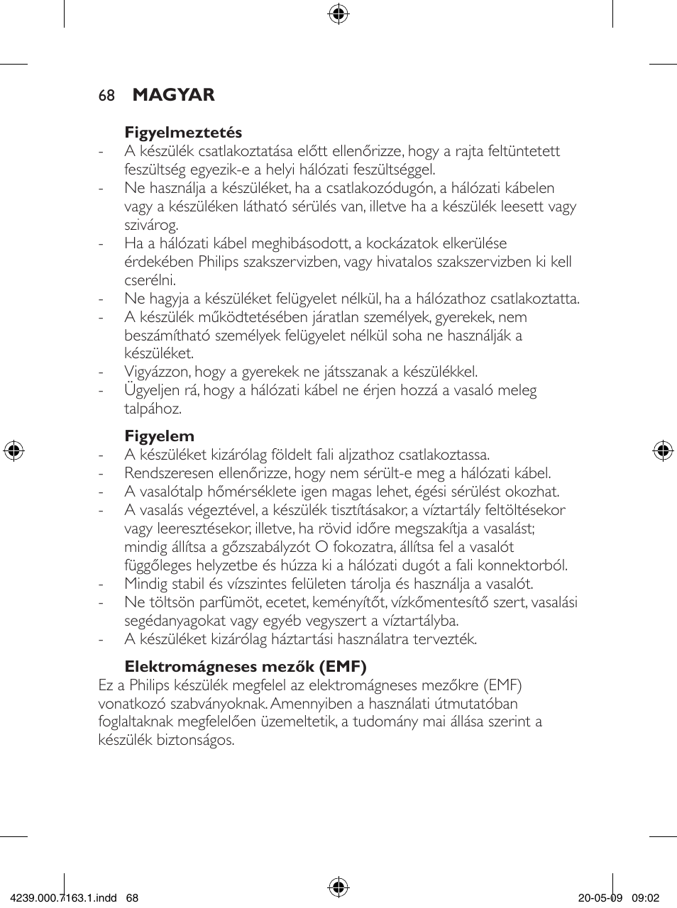 Philips GC2805 User Manual | Page 68 / 208