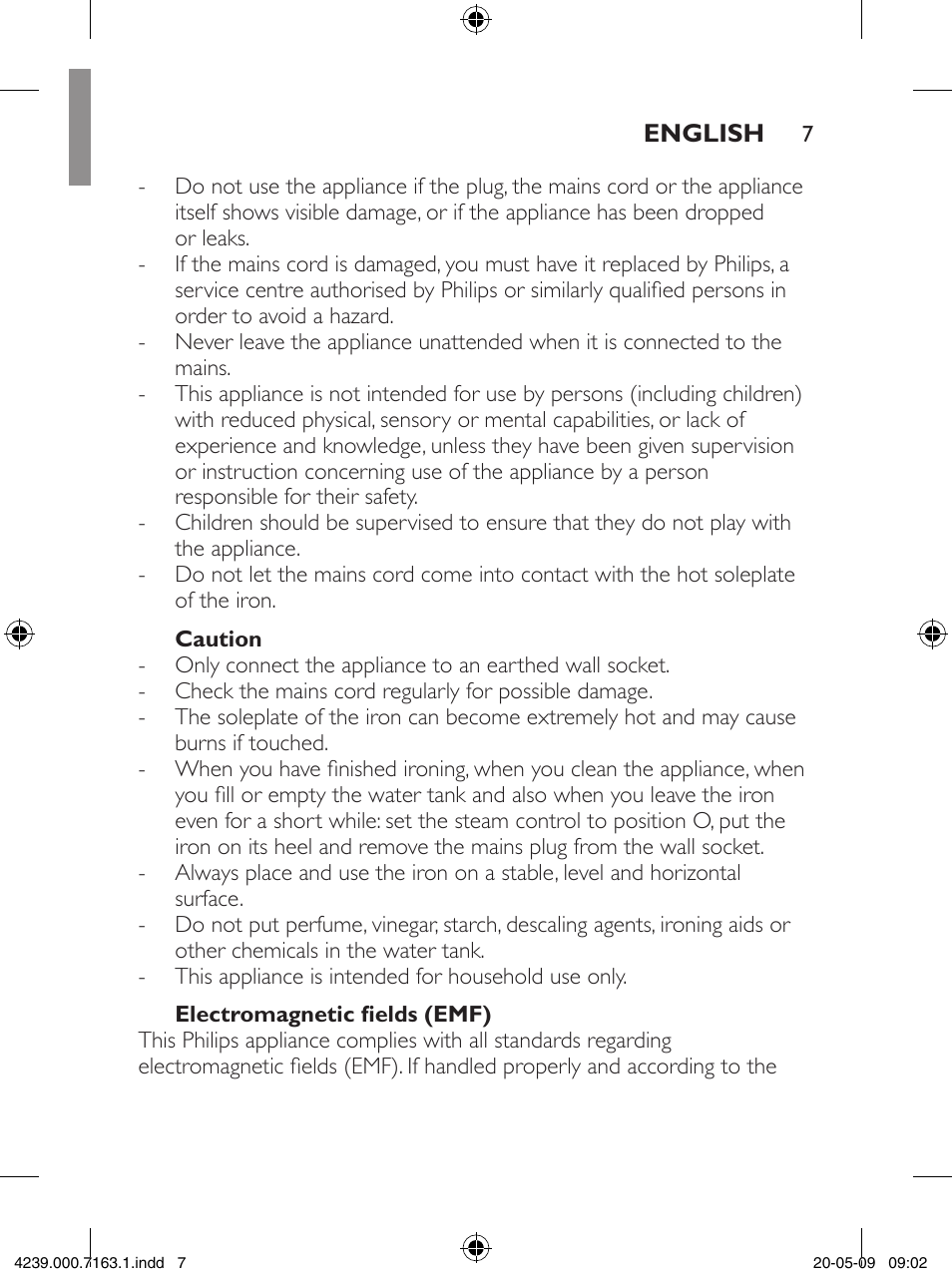 Philips GC2805 User Manual | Page 7 / 208