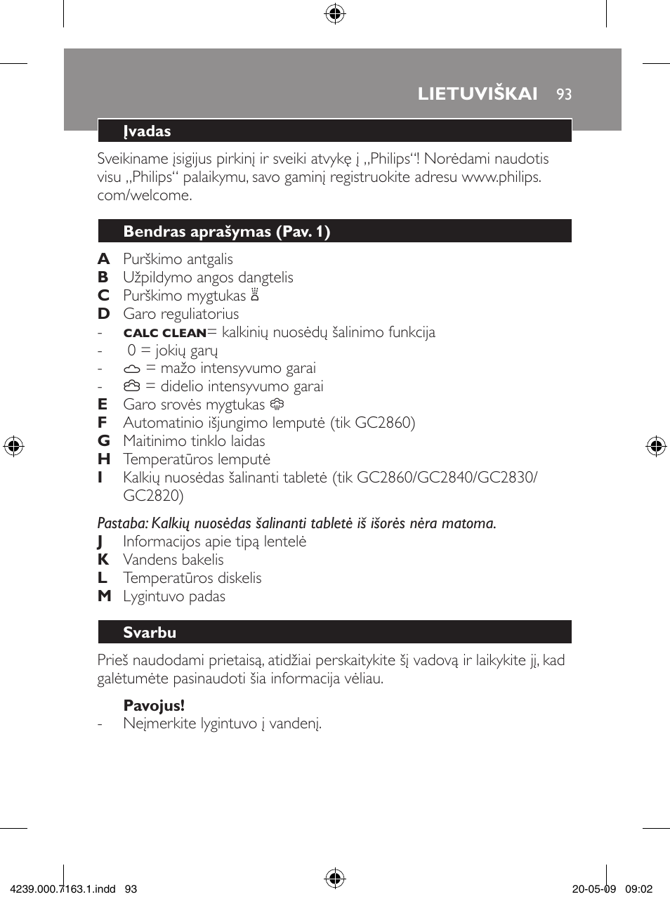 Philips GC2805 User Manual | Page 93 / 208