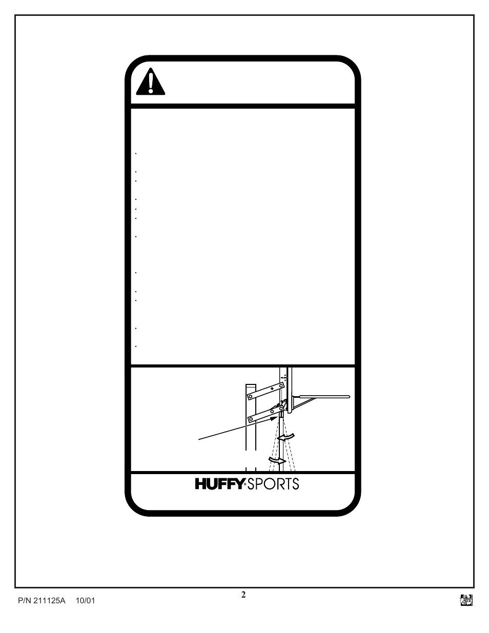 Warning, Height adjustment | Huffy Universal Elevator Mount User Manual | Page 2 / 11