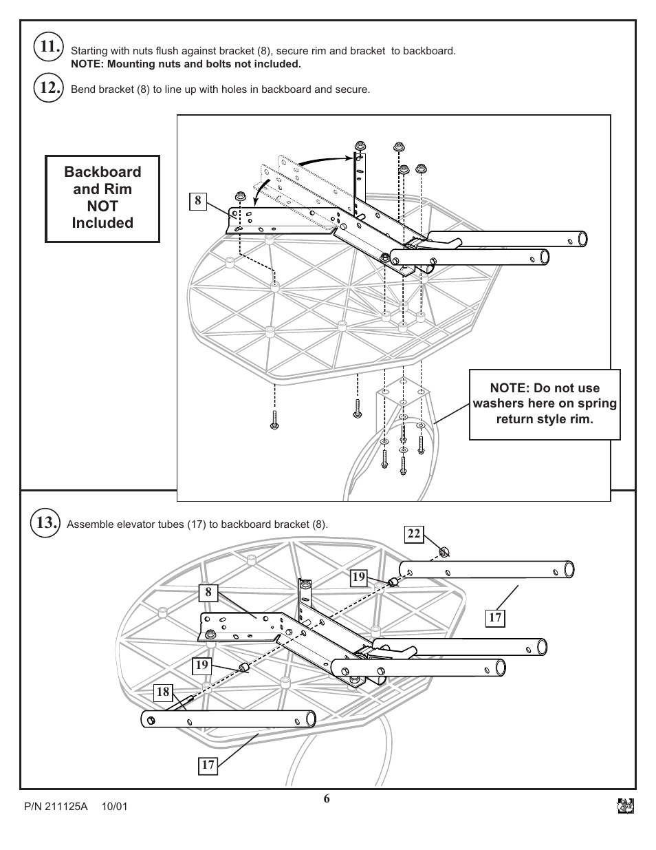 Huffy Universal Elevator Mount User Manual | Page 6 / 11