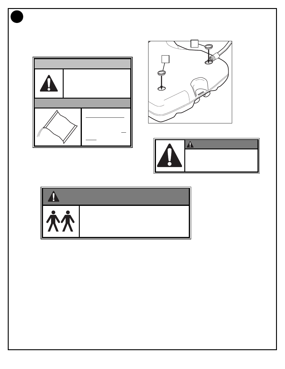 Warning, Caution | Huffy M730131 User Manual | Page 18 / 19