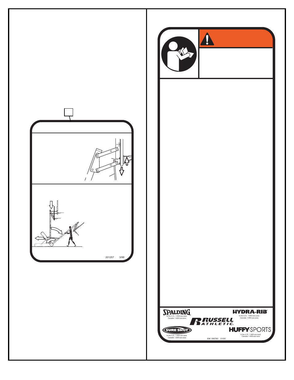 Warning, Moving system, Height adjustment | Huffy M730131 User Manual | Page 3 / 19