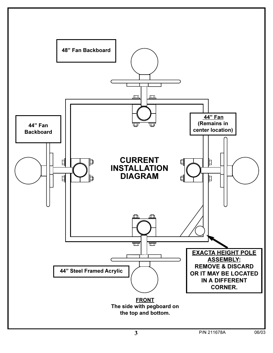 Current installation diagram | Huffy 89224 User Manual | Page 3 / 6