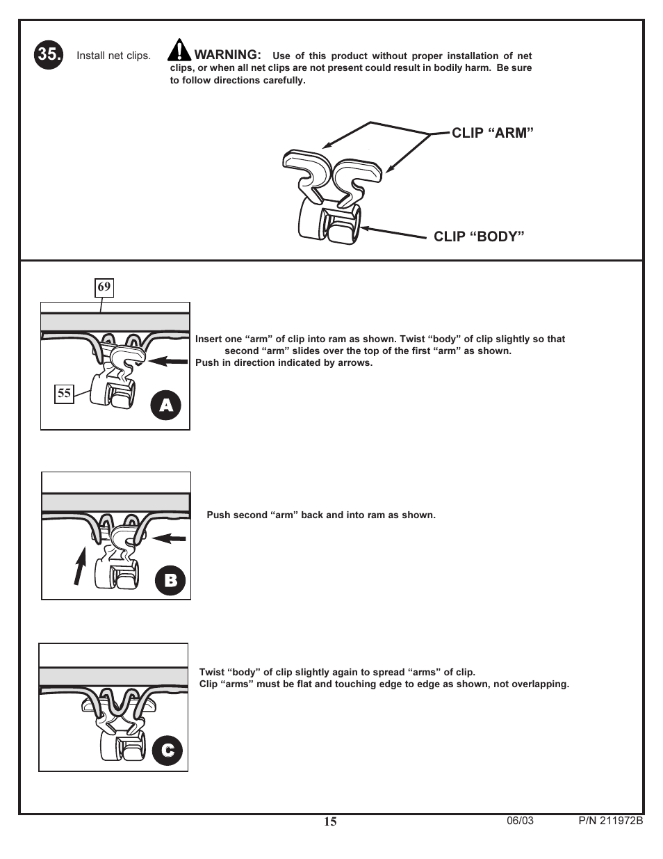 Ab b c c | Huffy 211972B User Manual | Page 15 / 16