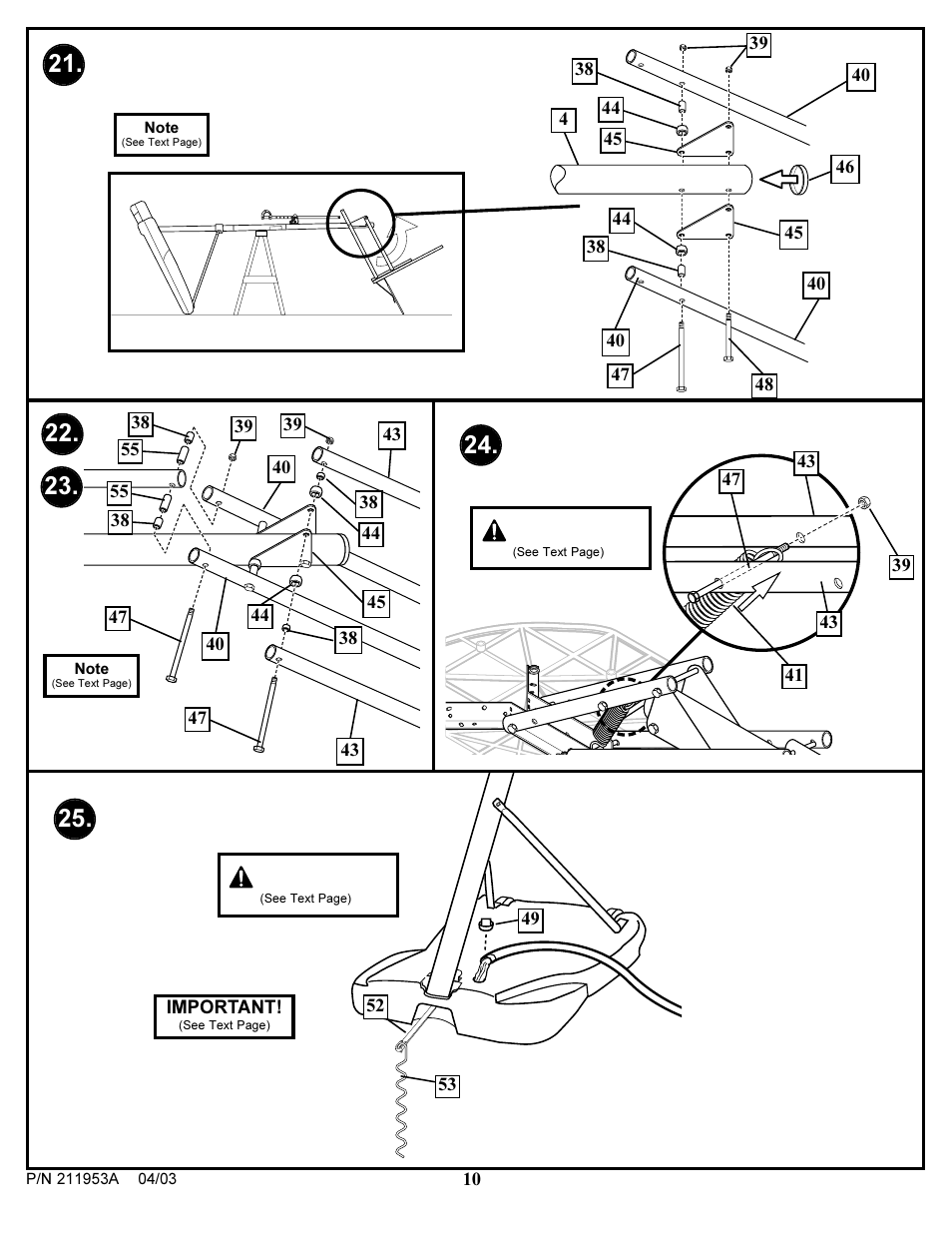 Warning | Huffy ortable Basketball System User Manual | Page 10 / 13