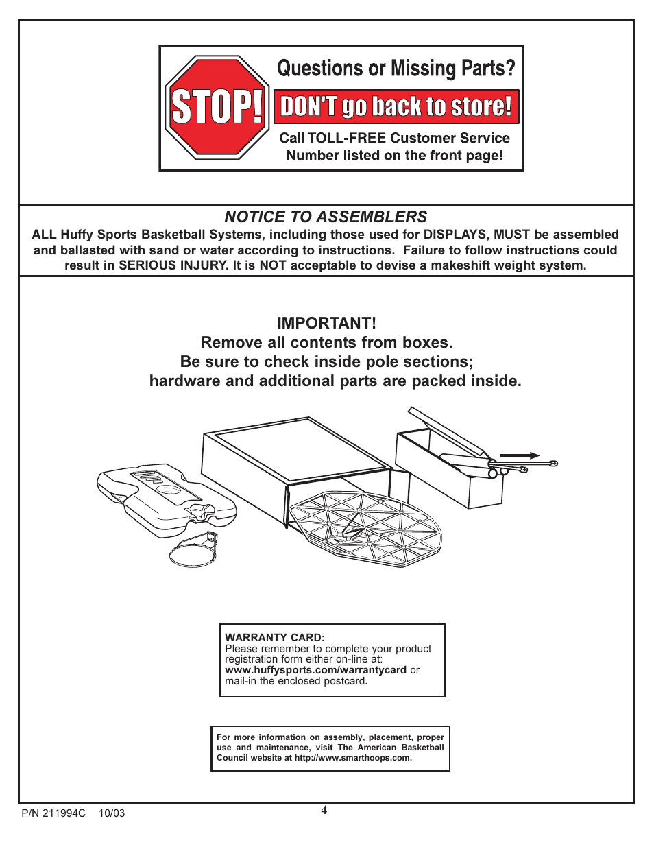 Huffy 1332G User Manual | Page 4 / 18