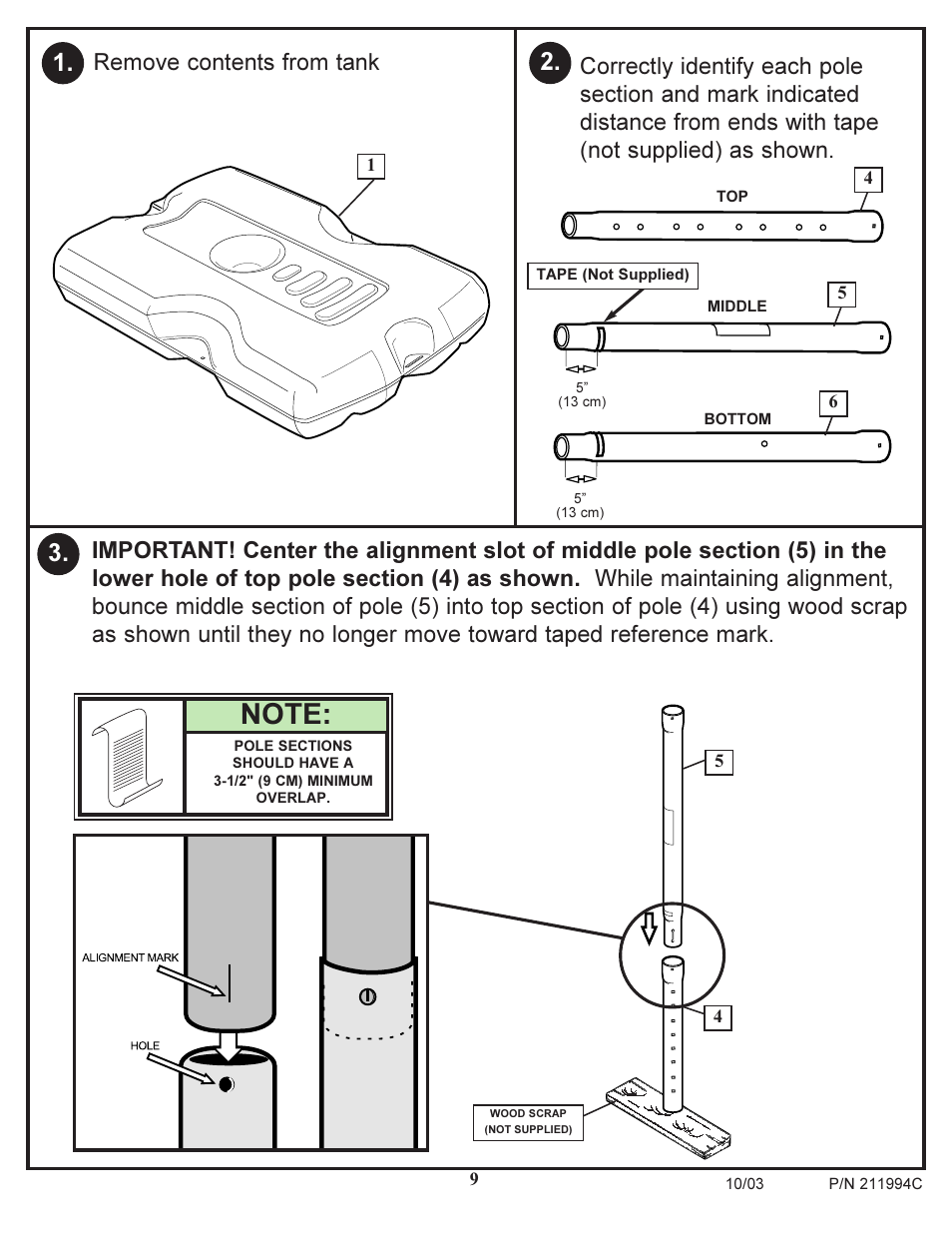 Remove contents from tank | Huffy 1332G User Manual | Page 9 / 18