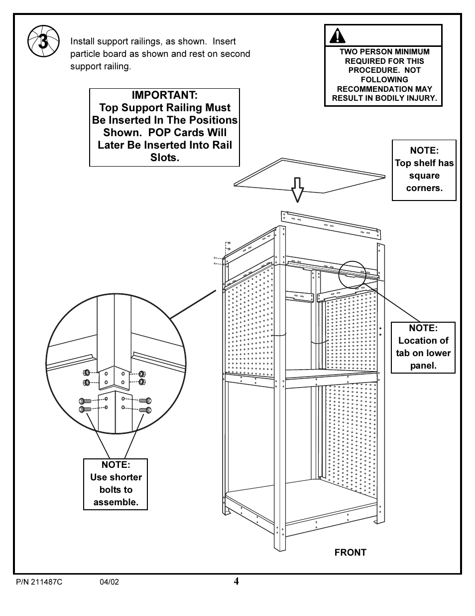 Warning | Huffy 89780 User Manual | Page 4 / 8