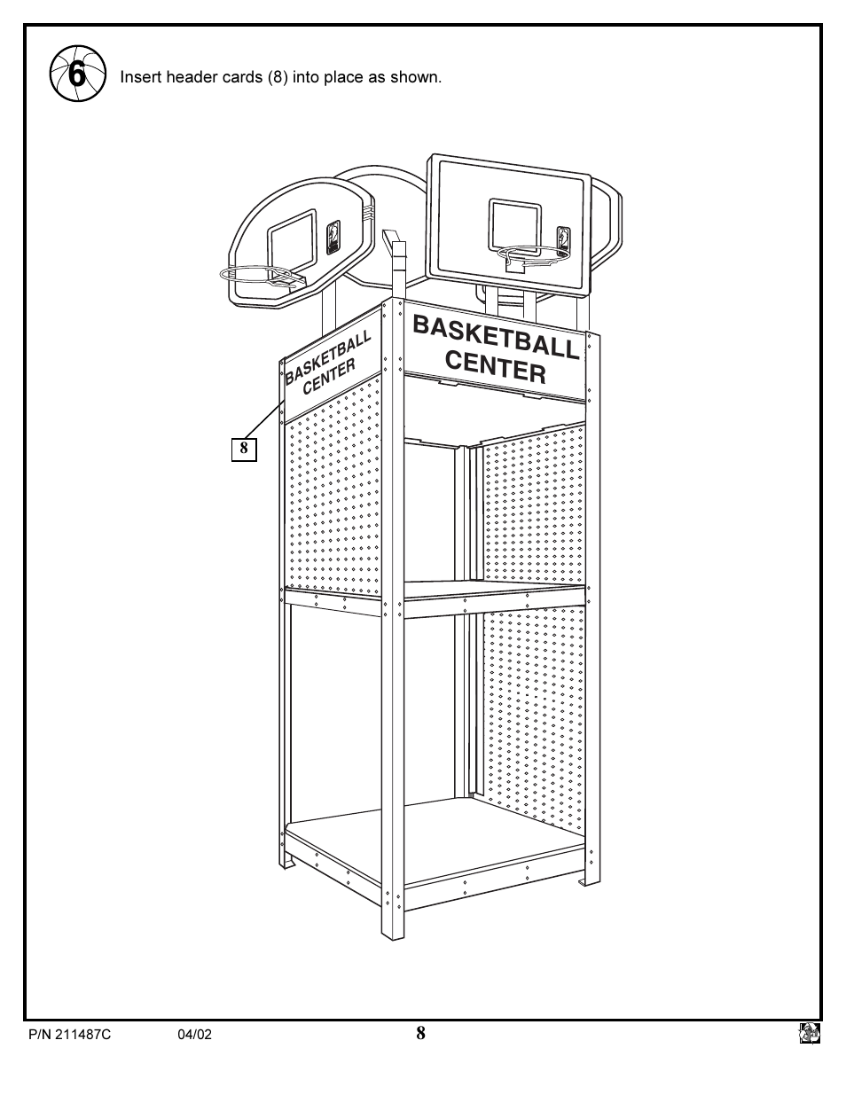 Basketball center | Huffy 89780 User Manual | Page 8 / 8