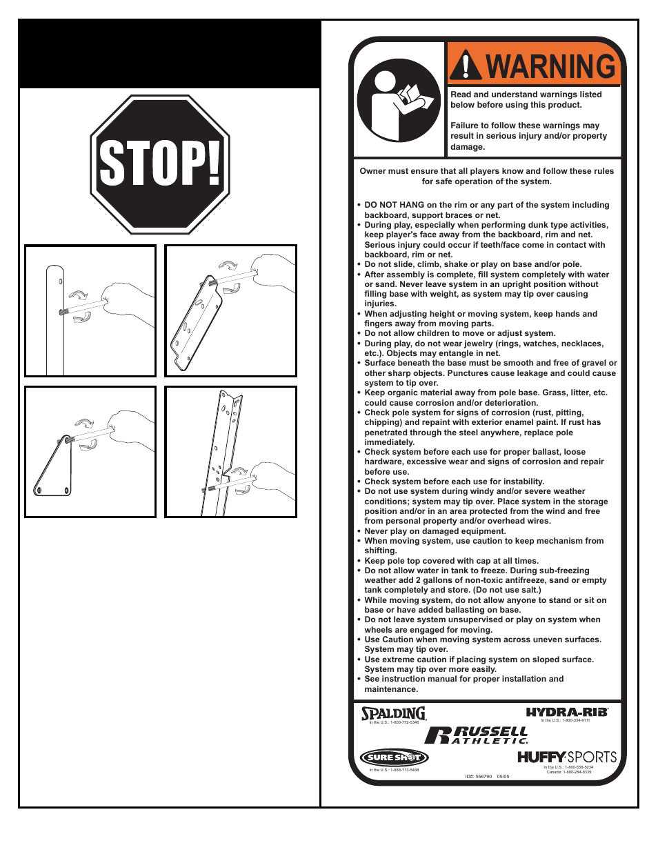 Warning, Before you start | Huffy M6011141 User Manual | Page 2 / 56