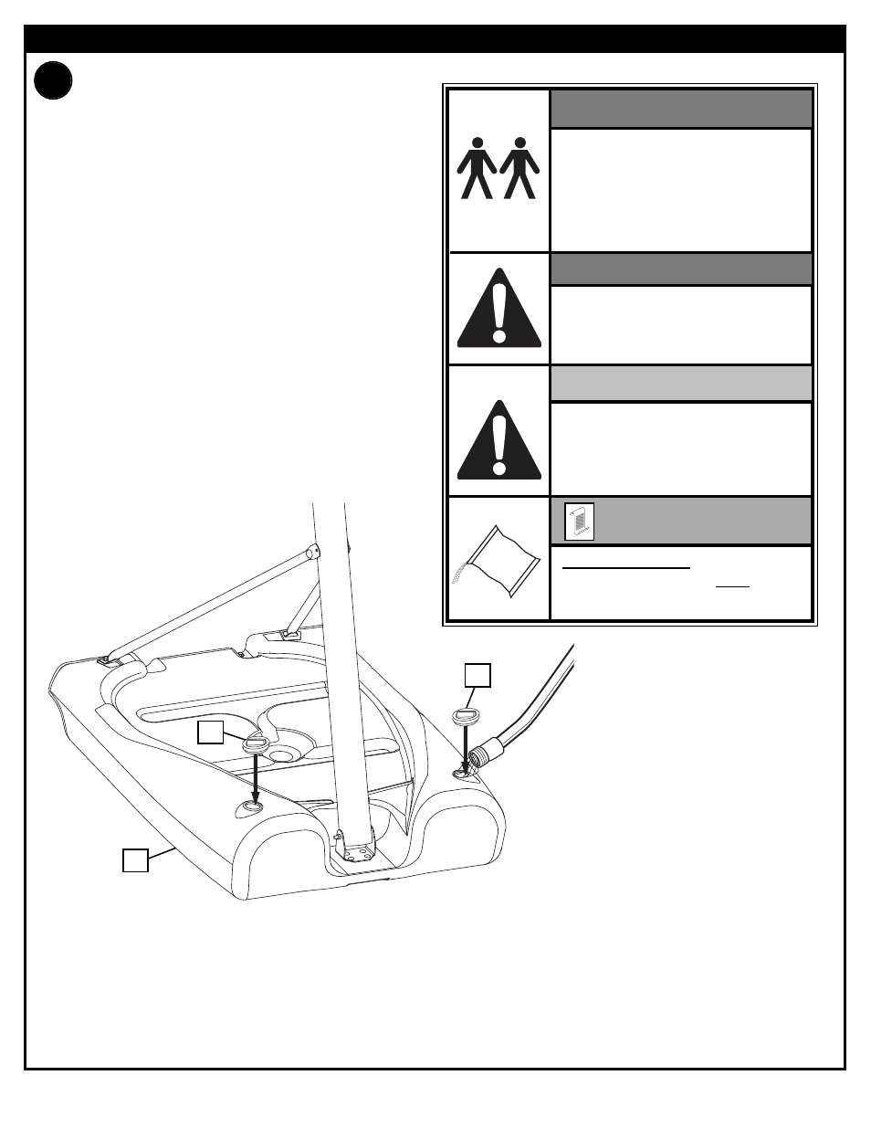 Warning, Fill base | Huffy M6011141 User Manual | Page 24 / 56