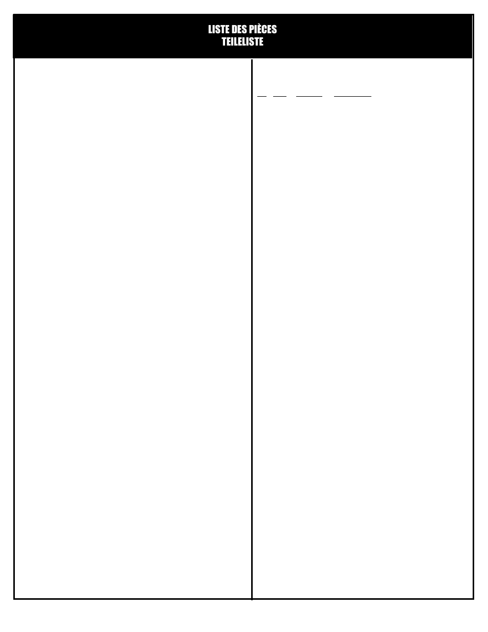 Liste des pièces teileliste | Huffy M6011141 User Manual | Page 34 / 56