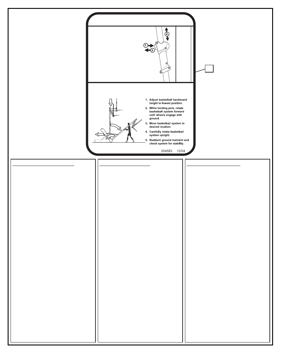 Moving system height adjustment | Huffy MA188 User Manual | Page 8 / 34