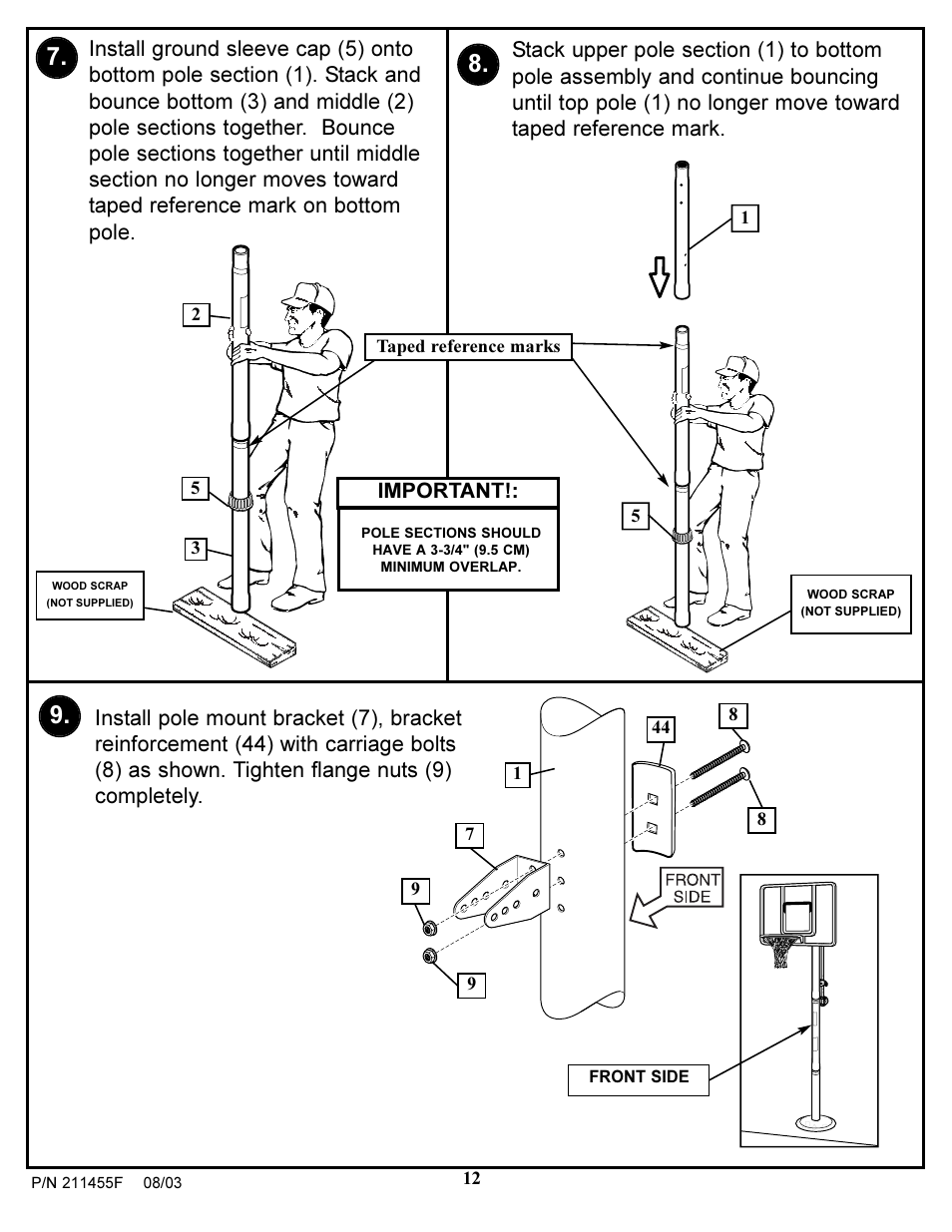 Important | Huffy DC910 User Manual | Page 12 / 28