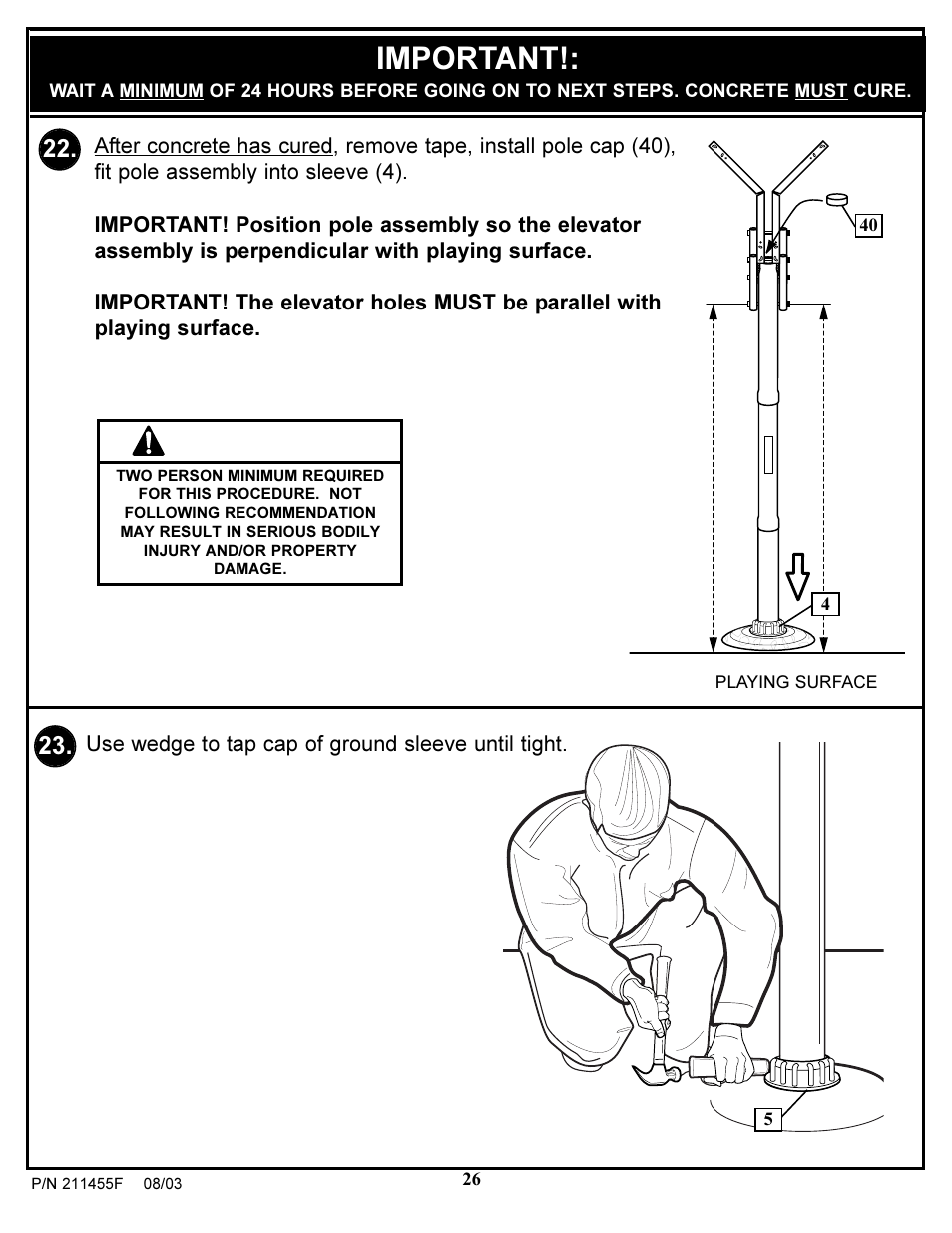 Warning, Important | Huffy DC910 User Manual | Page 26 / 28