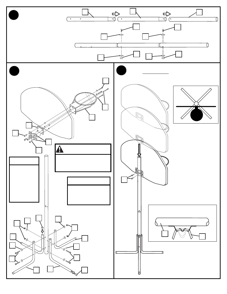 Warning | Huffy Youth Basketball System User Manual | Page 2 / 2