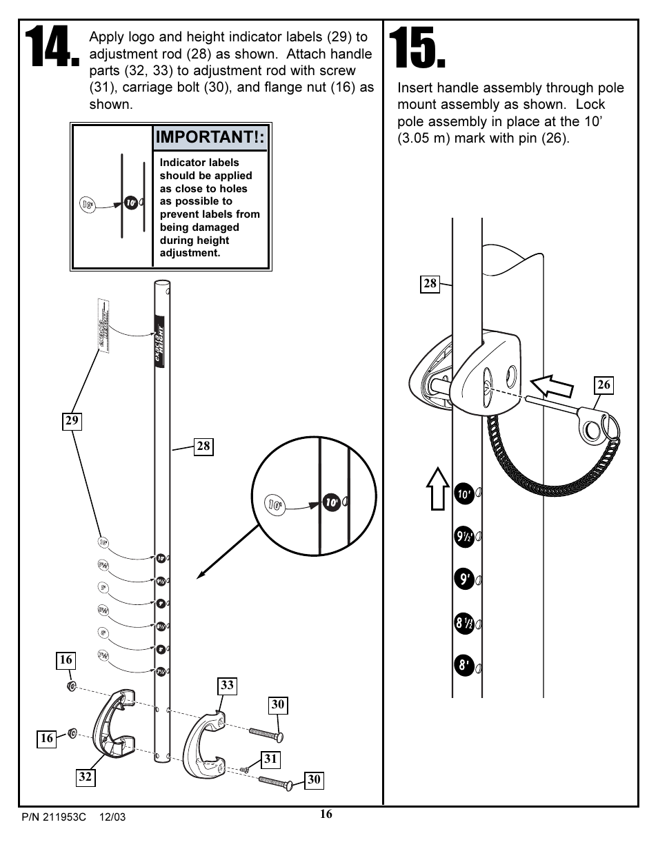 Huffy 211953C User Manual | Page 16 / 25