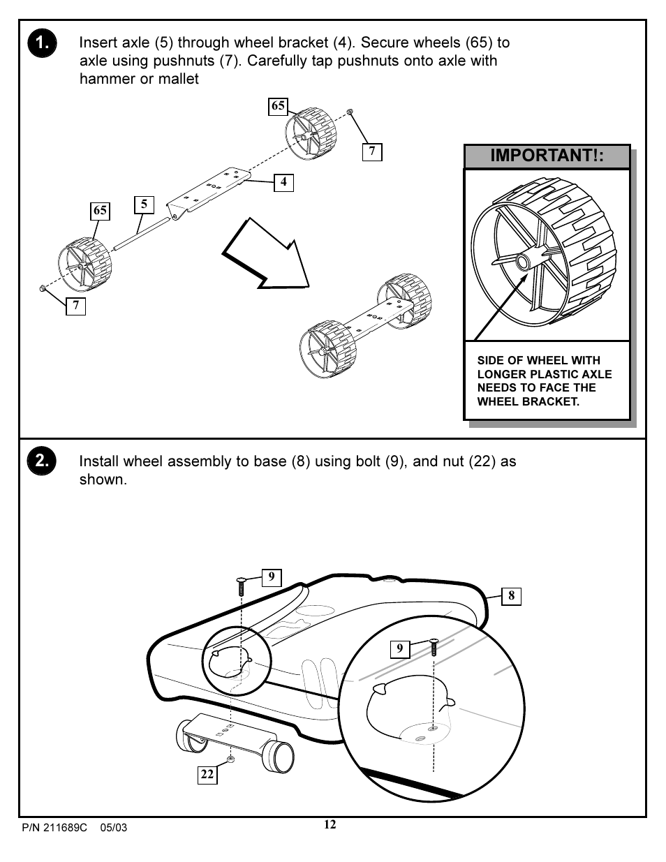 Important | Huffy DH9300 User Manual | Page 12 / 35