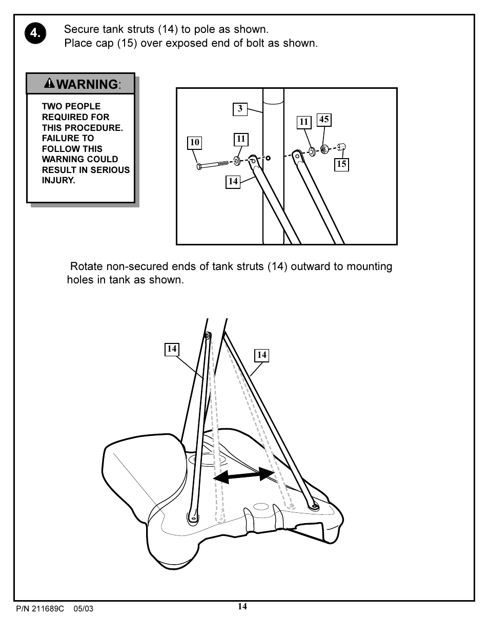 Warning | Huffy DH9300 User Manual | Page 14 / 35