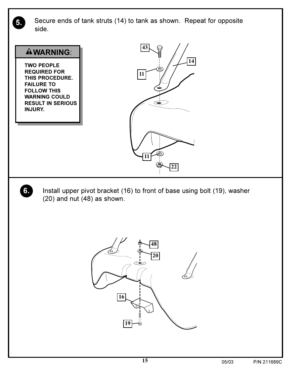 Warning | Huffy DH9300 User Manual | Page 15 / 35