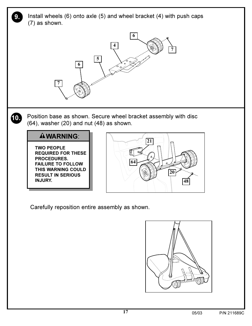 Warning | Huffy DH9300 User Manual | Page 17 / 35