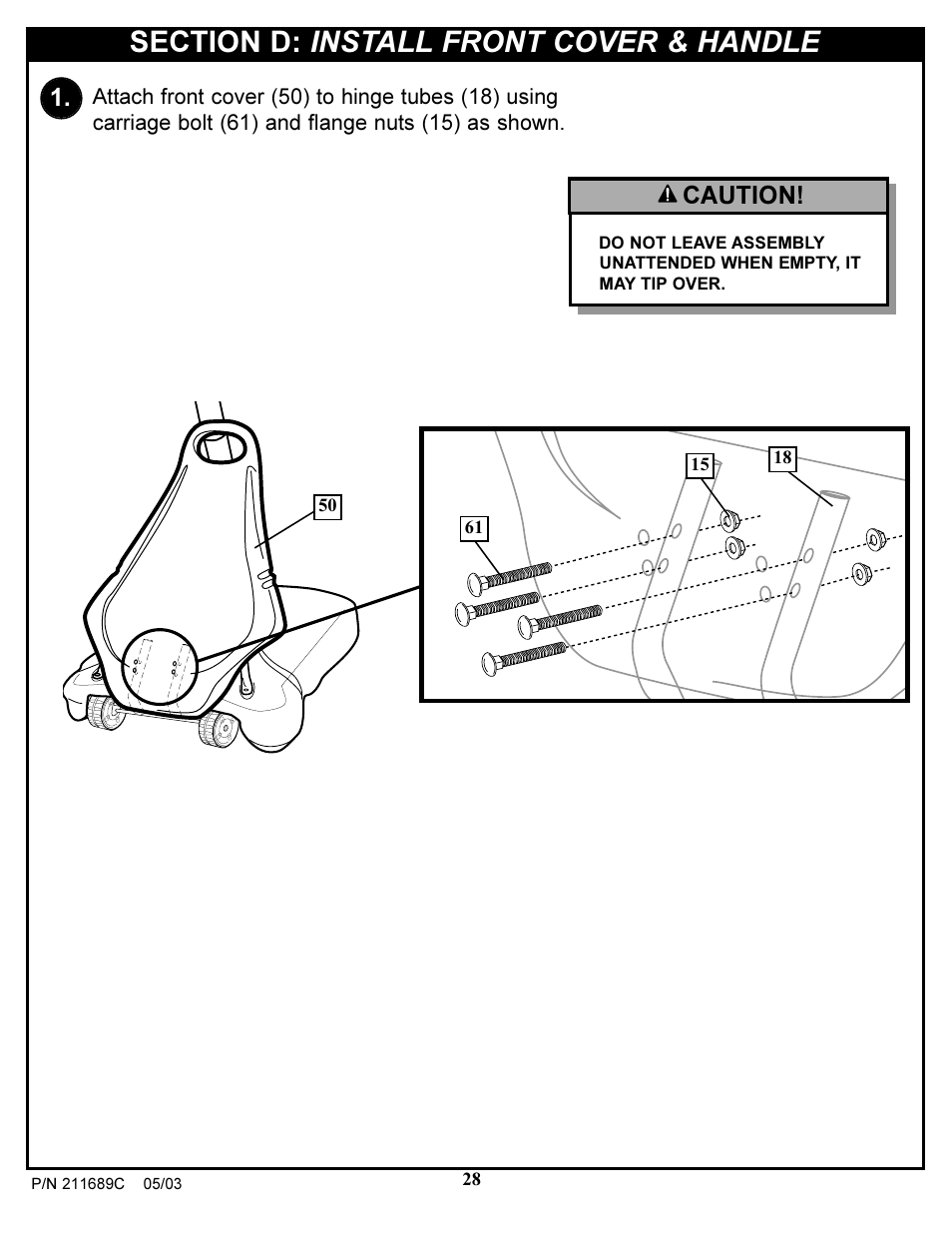 Caution | Huffy DH9300 User Manual | Page 28 / 35