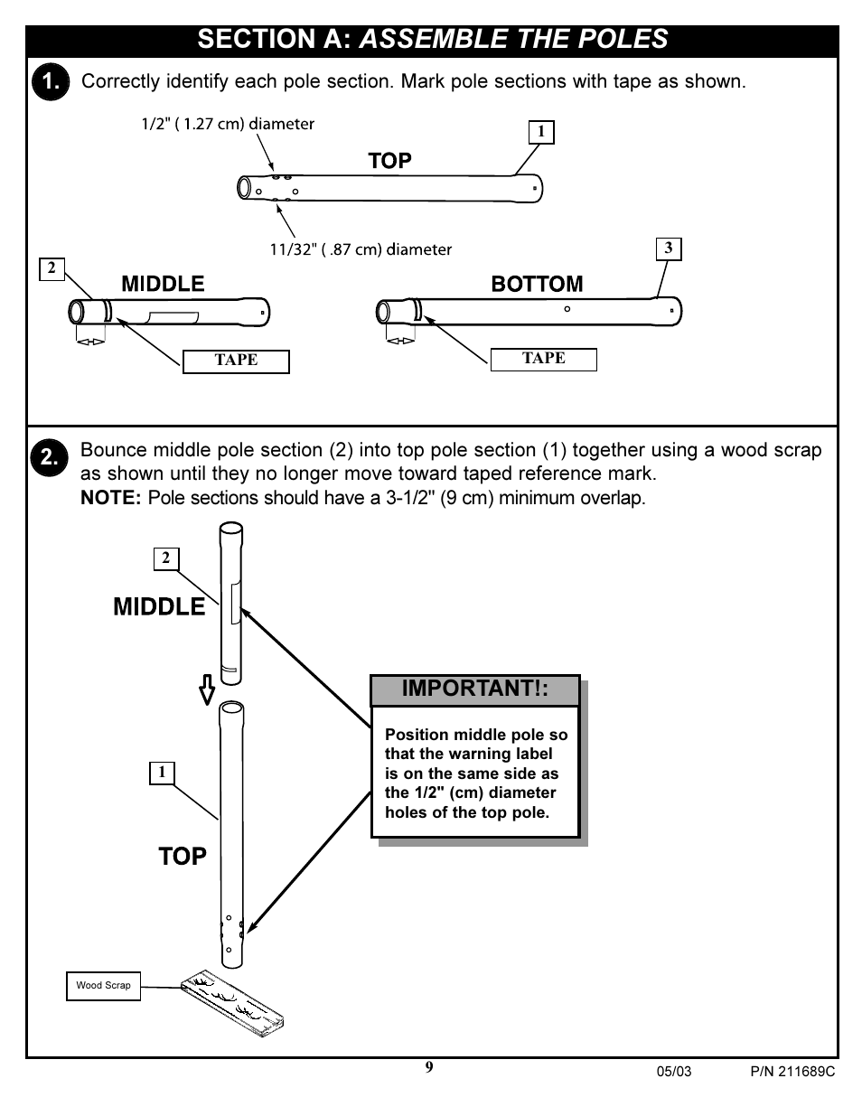 Important | Huffy DH9300 User Manual | Page 9 / 35