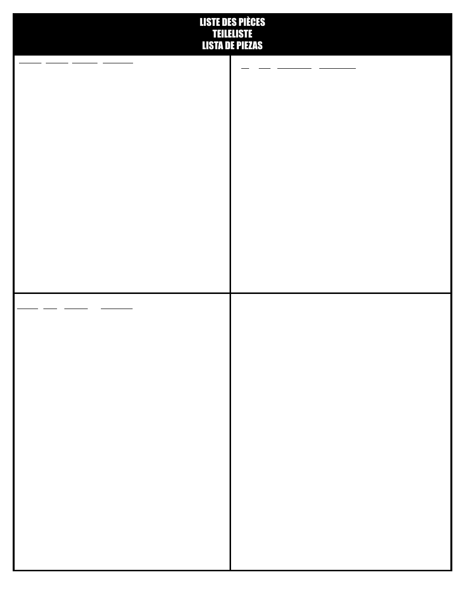 Liste des pièces teileliste lista de piezas | Huffy KD-S33 User Manual | Page 23 / 35