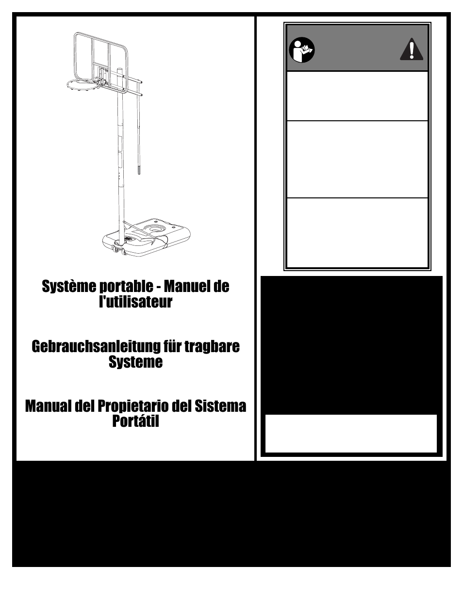 Gebrauchsanleitung für tragbare systeme, Manual del propietario del sistema portátil, Système portable - manuel de l'utilisateur | Huffy HKS 8 User Manual | Page 2 / 35