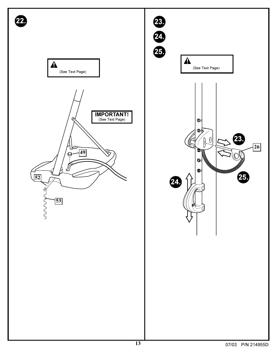 Warning | Huffy AR410W User Manual | Page 13 / 25