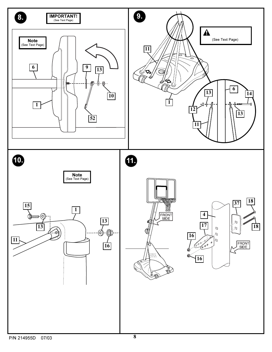 Warning | Huffy AR410W User Manual | Page 8 / 25