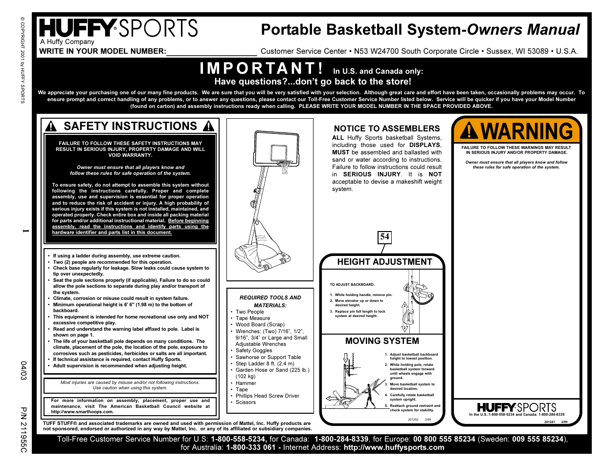 Huffy BRAVO 112 User Manual | 15 pages