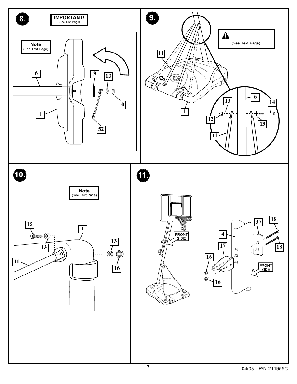 Warning | Huffy BRAVO 112 User Manual | Page 7 / 15