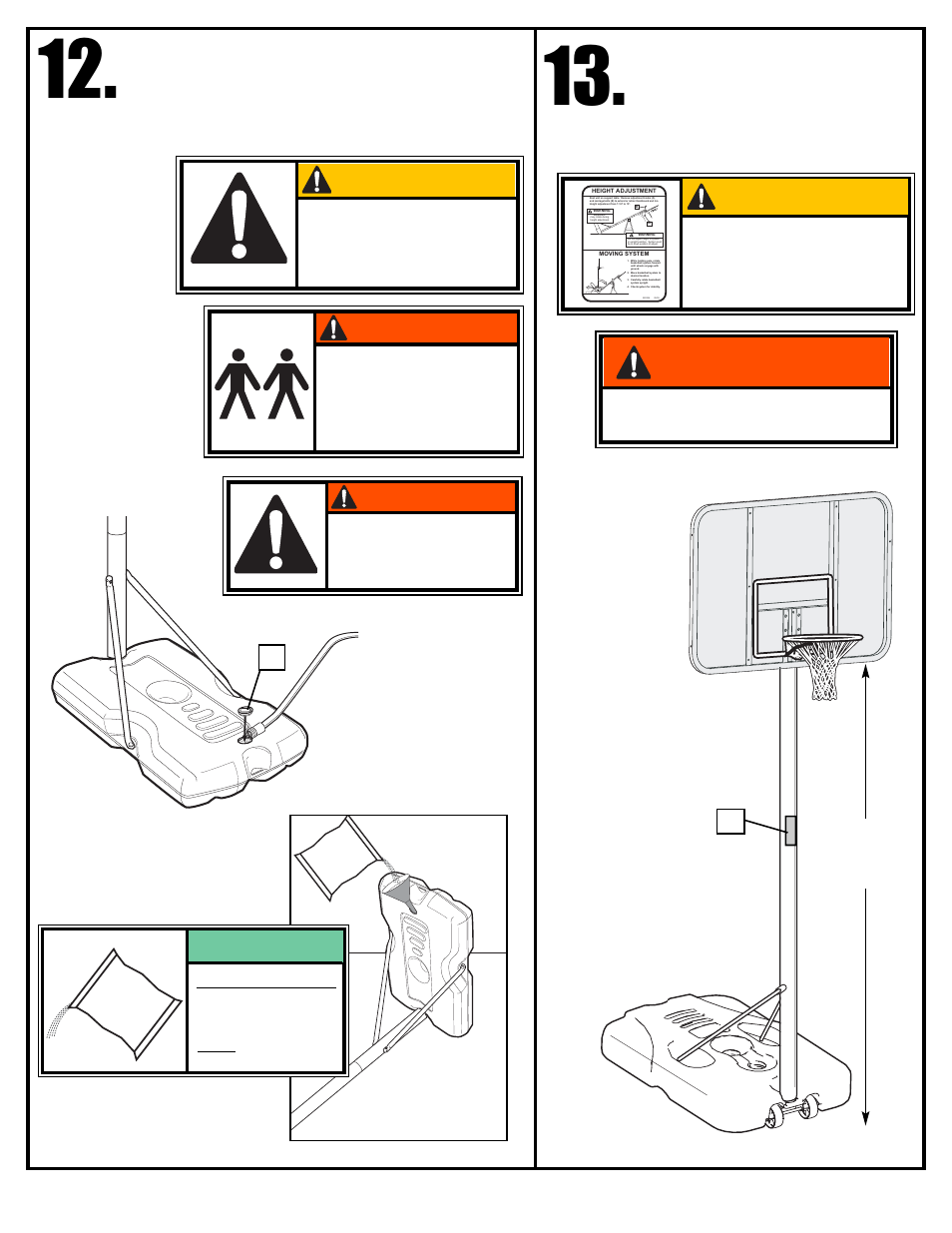 Caution, Warning | Huffy M611412 User Manual | Page 15 / 30