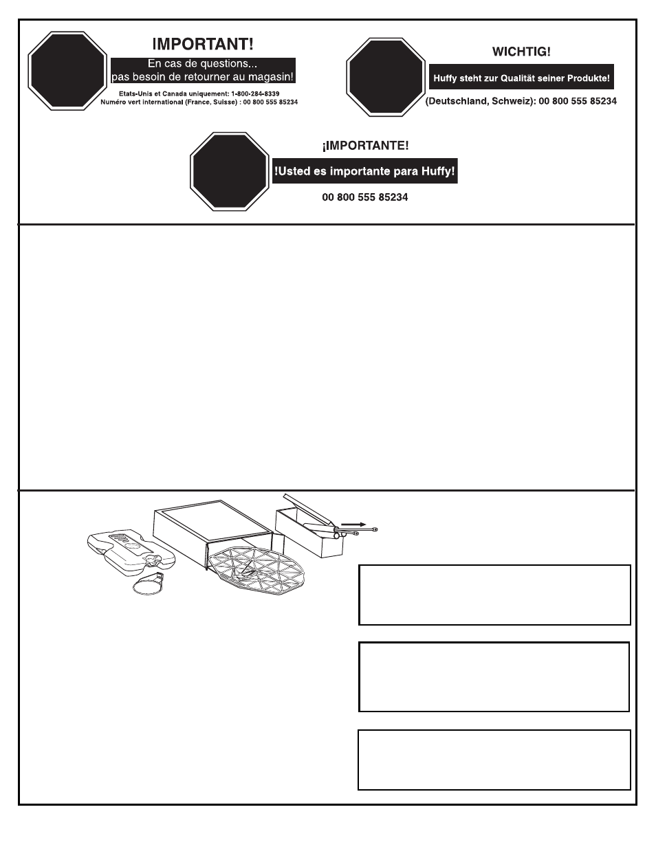 Avis aux personnes chargées du montage, Aviso para las personas que realizan el montaje | Huffy M621404 User Manual | Page 18 / 31