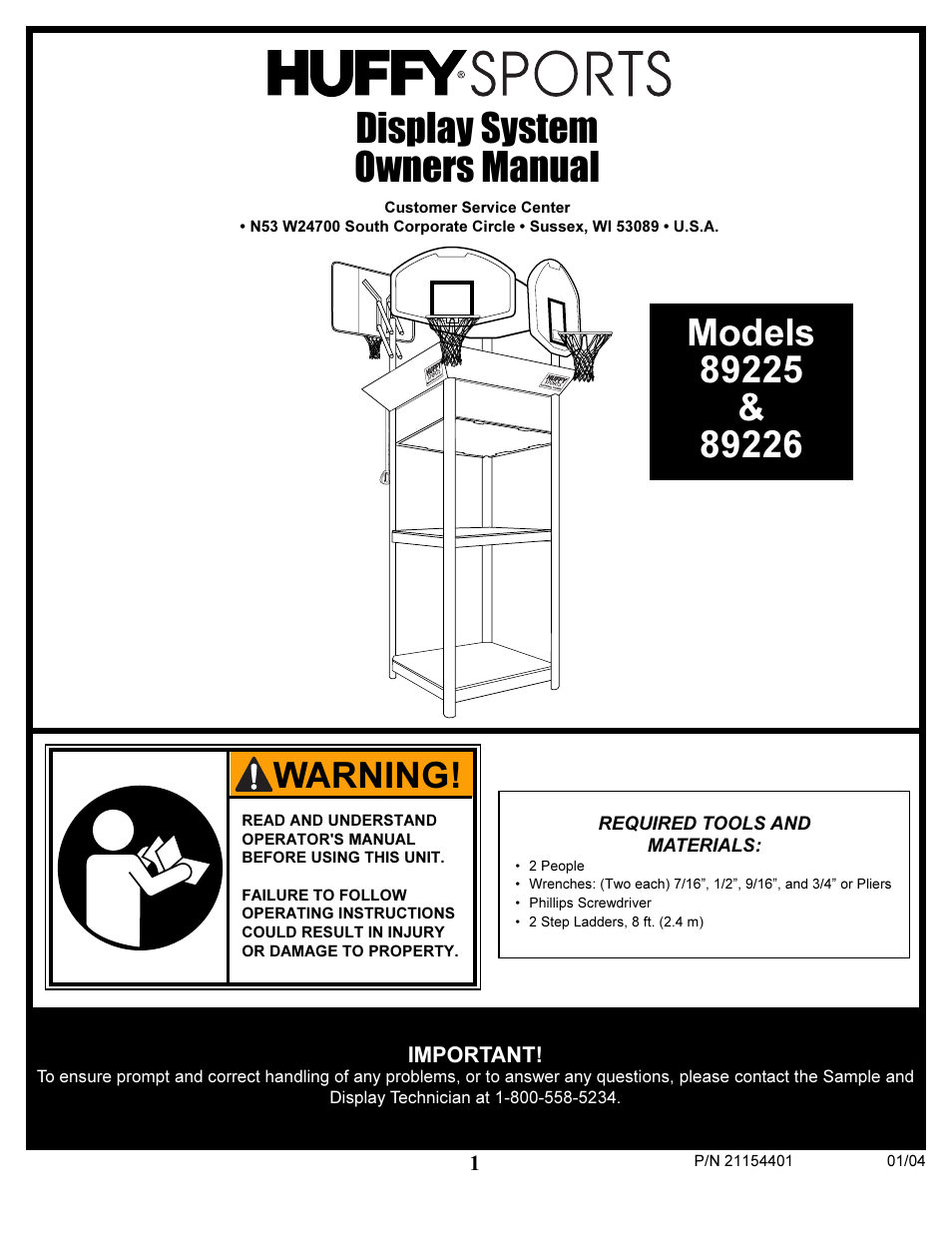 Huffy 89225 User Manual | 20 pages