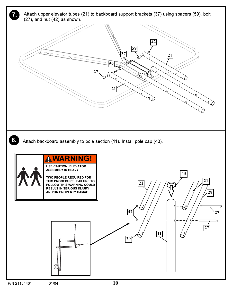 Warning | Huffy 89225 User Manual | Page 10 / 20