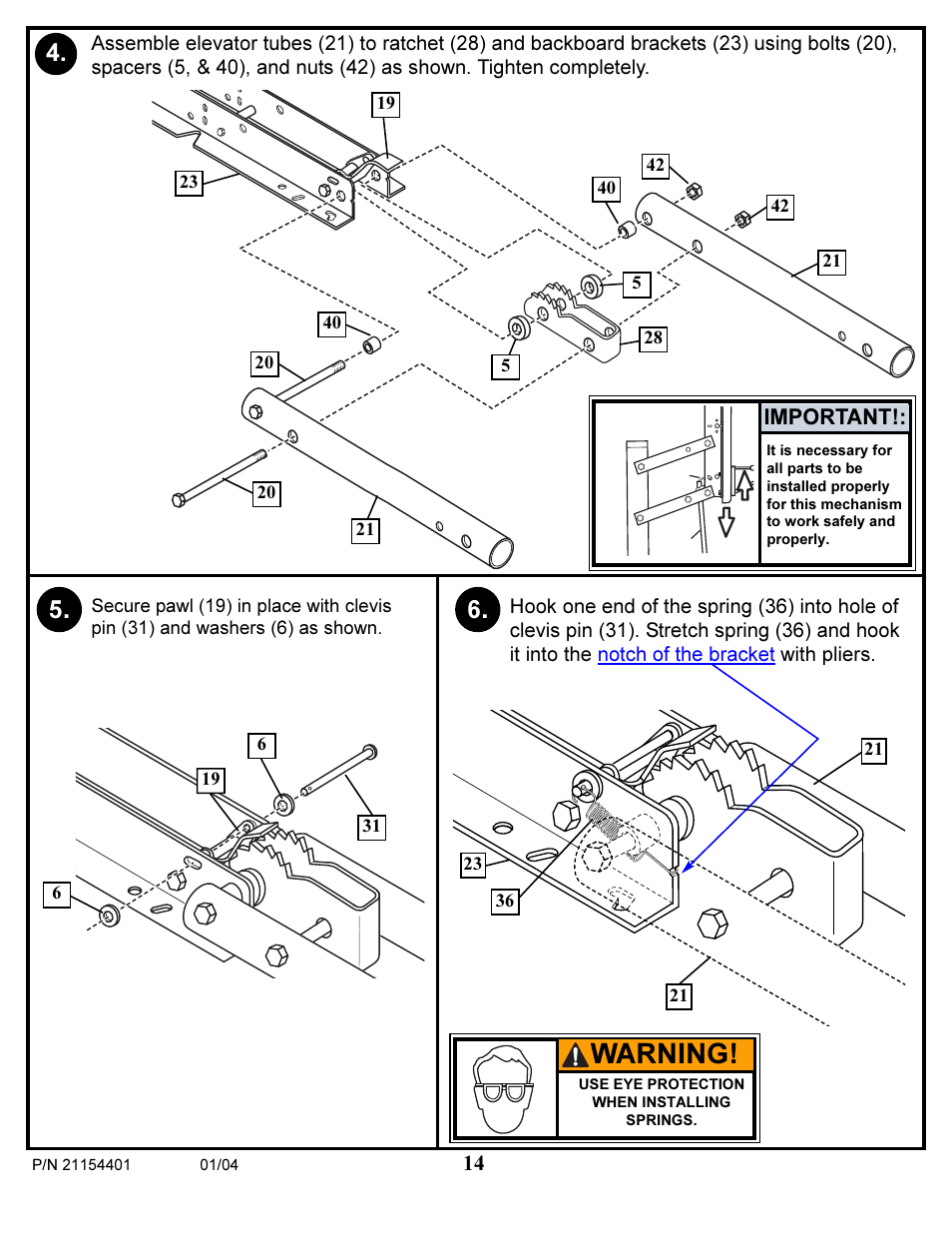 Warning | Huffy 89225 User Manual | Page 14 / 20