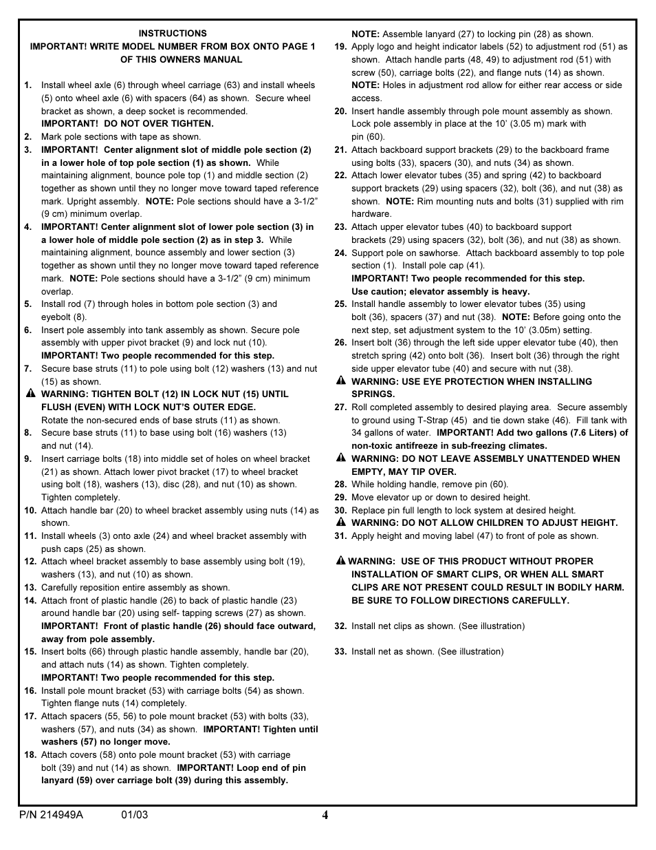 Huffy AWLC6045 User Manual | Page 4 / 14