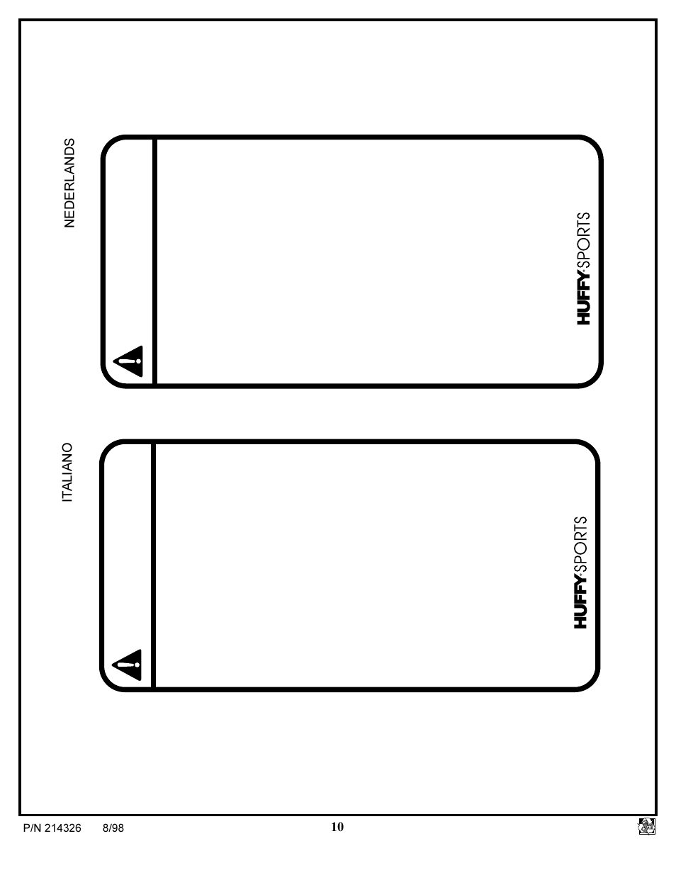 Avvertenza, Waarschuwing, It aliano nederlands | Huffy NETWORK PACK KA-DV300 User Manual | Page 10 / 30