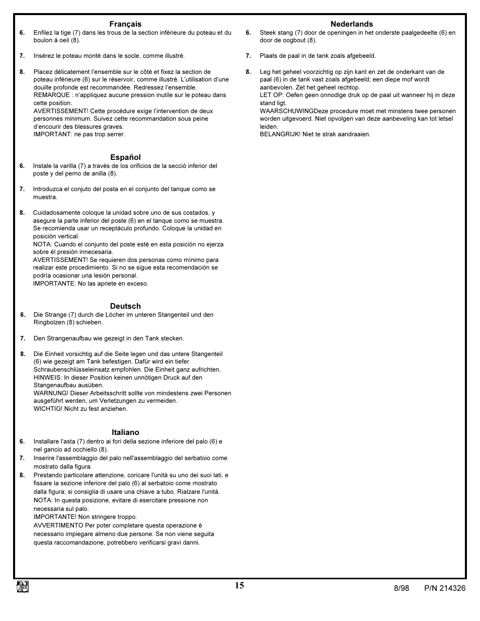 Huffy NETWORK PACK KA-DV300 User Manual | Page 15 / 30