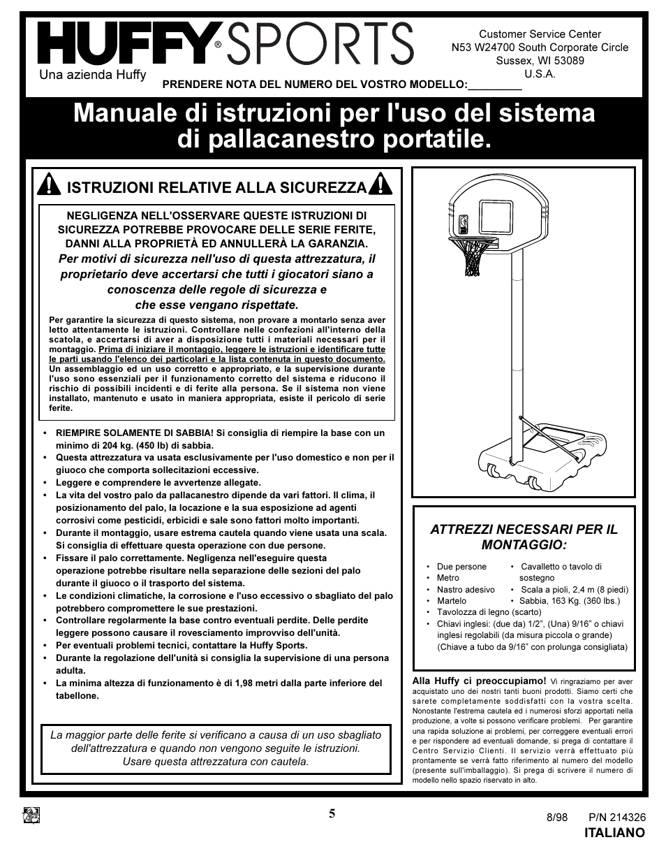 Istruzioni relative alla sicurezza | Huffy NETWORK PACK KA-DV300 User Manual | Page 5 / 30