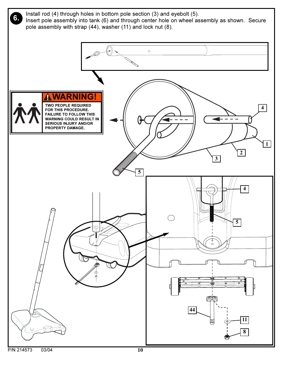 Warning | Huffy 2145731 User Manual | Page 10 / 34