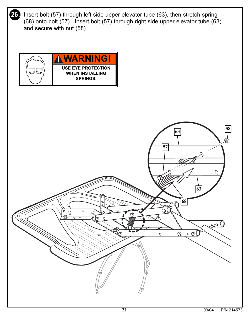 Warning | Huffy 2145731 User Manual | Page 21 / 34